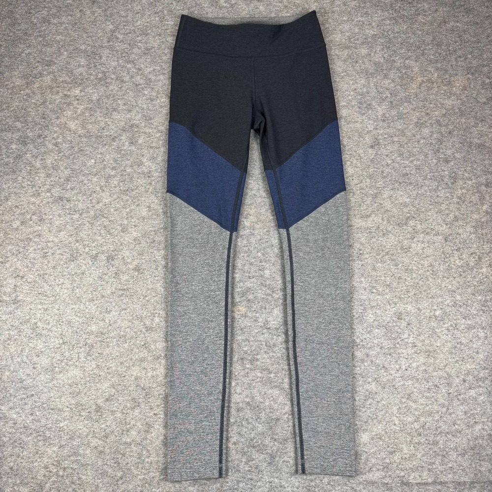 Outdoor Voices Leggings 30" Polyester Stretch Gray Blue Womens Small S‎